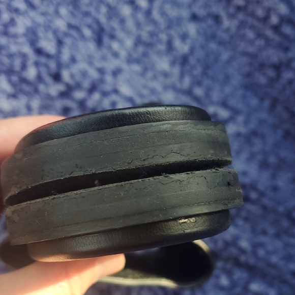 Karl Lagerfeld Elegant Black Slides Upper Leather Size 8.5 - Picture 14 of 16